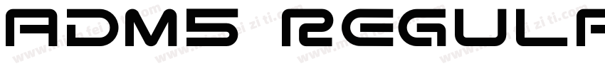 ADM5 Regular字体转换